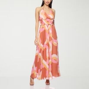 NWT Premier Amour Brown/Rust Maxi Dress Size 16